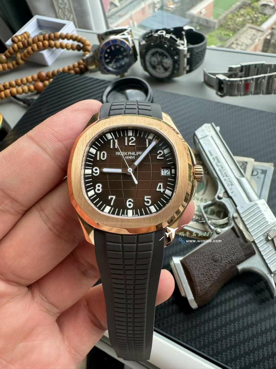  Video analysis 3K PATEK PHILIPPE AQUANAUT Perfect  Replica Copy 金手雷5167R-001 wrist watches  / BD398
