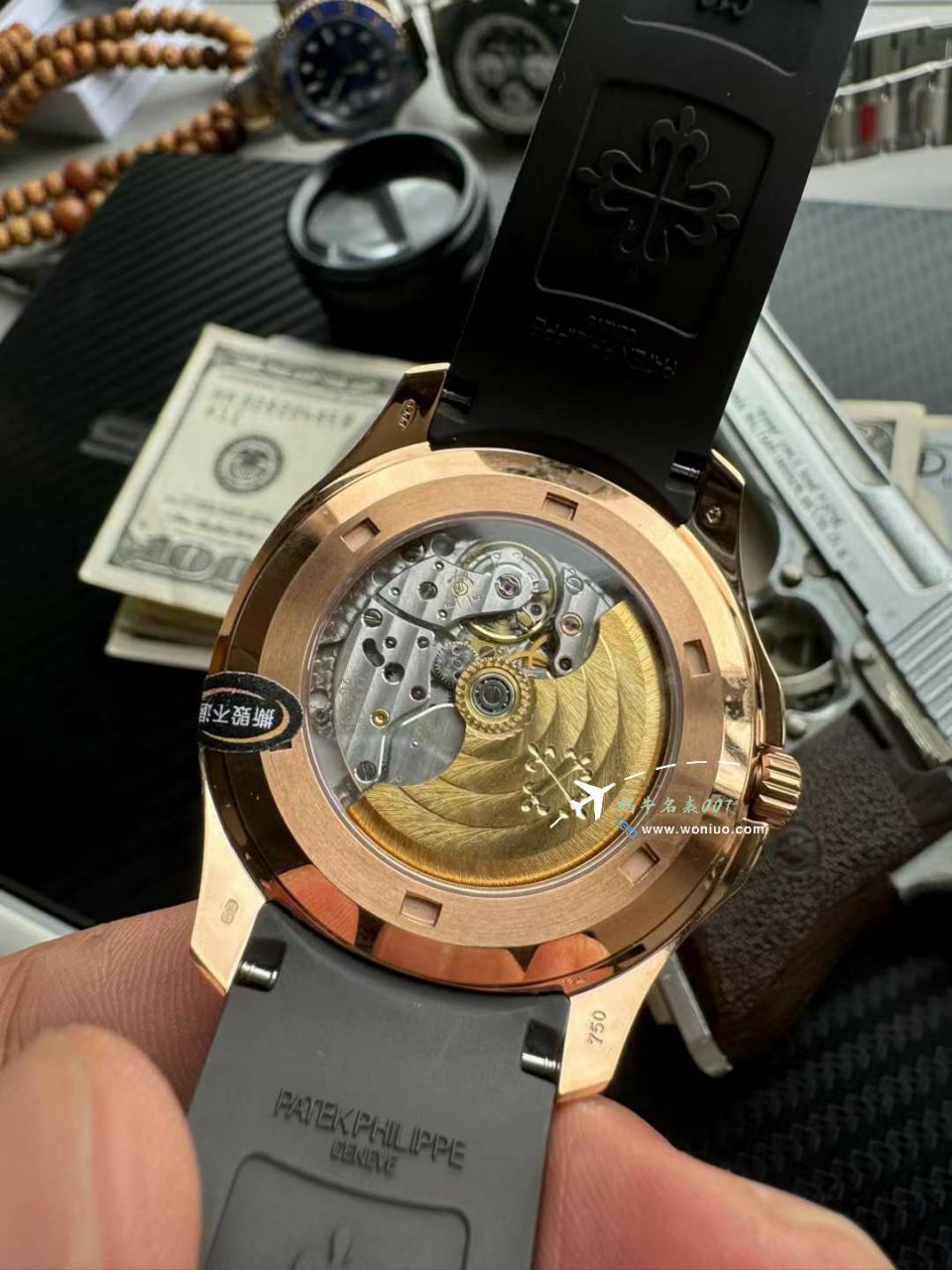  Video analysis 3K PATEK PHILIPPE AQUANAUT Perfect  Replica Copy 金手雷5167R-001 wrist watches  / BD398