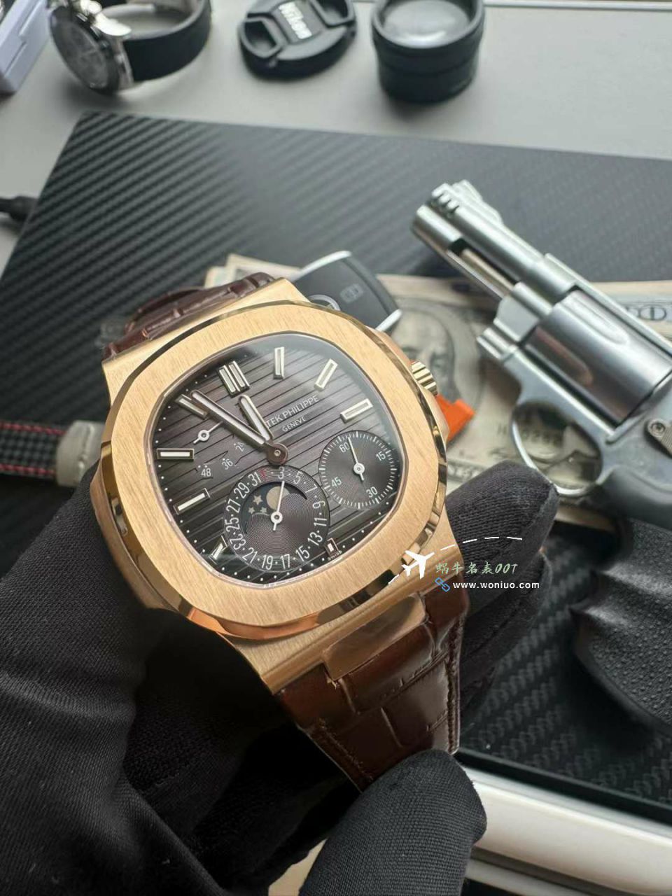  Video analysis PPF PATEK PHILIPPE  Nautilus  top  Replica Copy  Watches 5712GR-001 / BD399