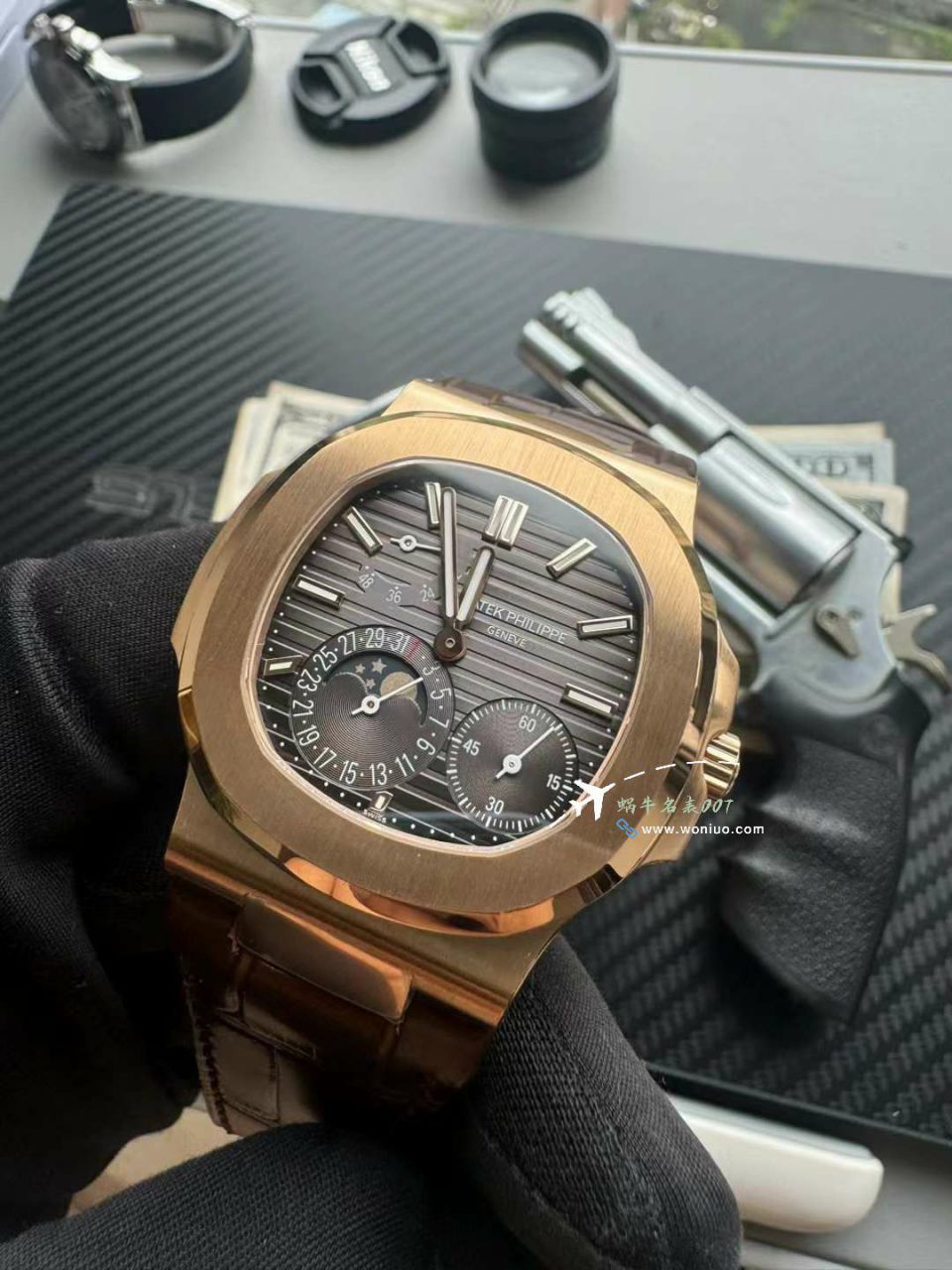  Video analysis PPF PATEK PHILIPPE  Nautilus  top  Replica Copy  Watches 5712GR-001 / BD399