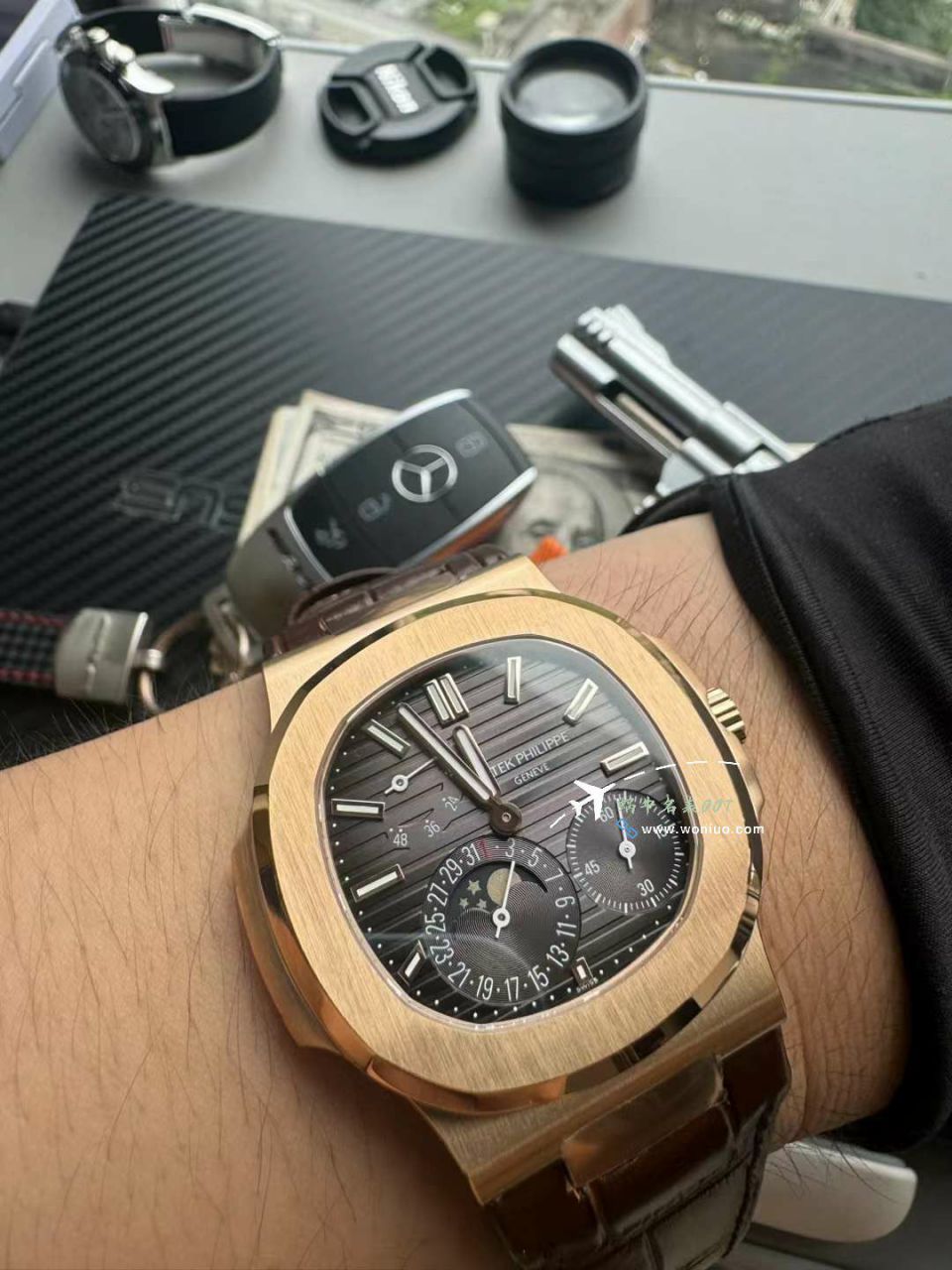  Video analysis PPF PATEK PHILIPPE  Nautilus  top  Replica Copy  Watches 5712GR-001 / BD399