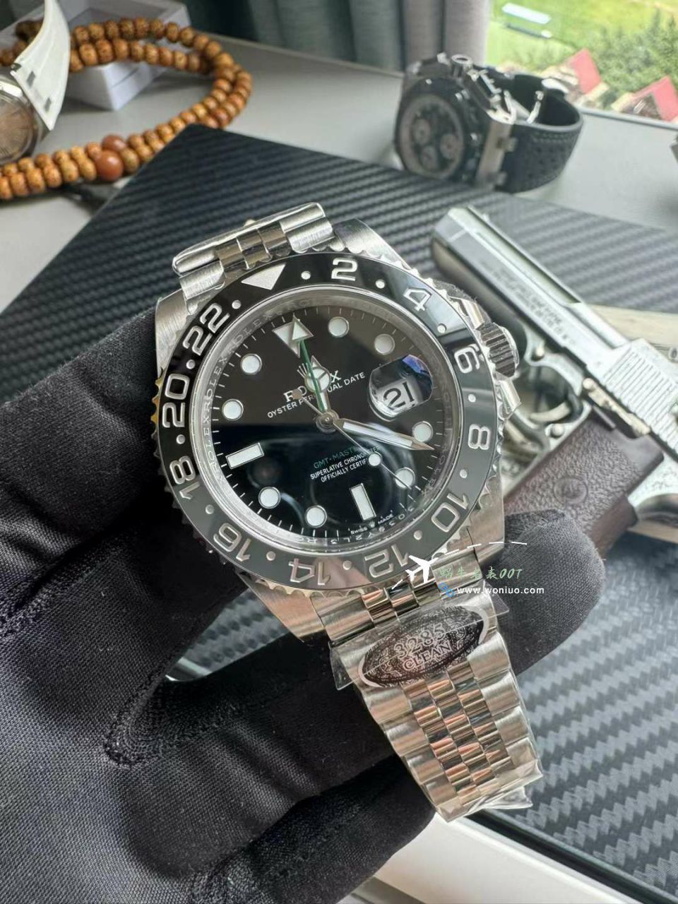  Video analysis clean Rolex  GMT MASTER II Perfect  Replica  Replica 新款皮蛋圈m126710grnr-0003 wrist watches  / R866
