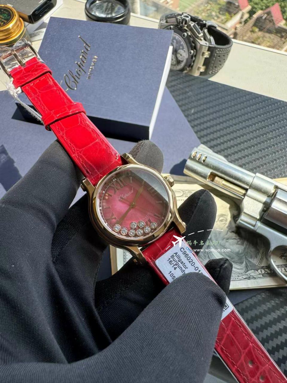 YF Chopard  top  Replica Copy 女表HAPPY SPORT红色贝母系列275378-5005 wrist watches  / XB088