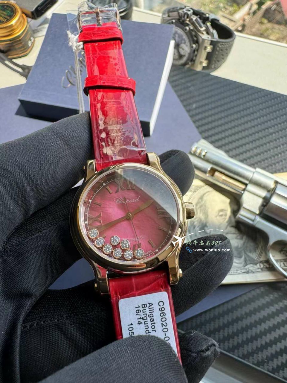 YF Chopard  top  Replica Copy 女表HAPPY SPORT红色贝母系列275378-5005 wrist watches  / XB088