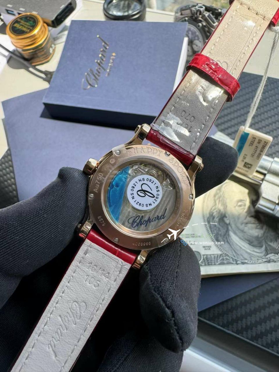 YF Chopard  top  Replica Copy 女表HAPPY SPORT红色贝母系列275378-5005 wrist watches  / XB088