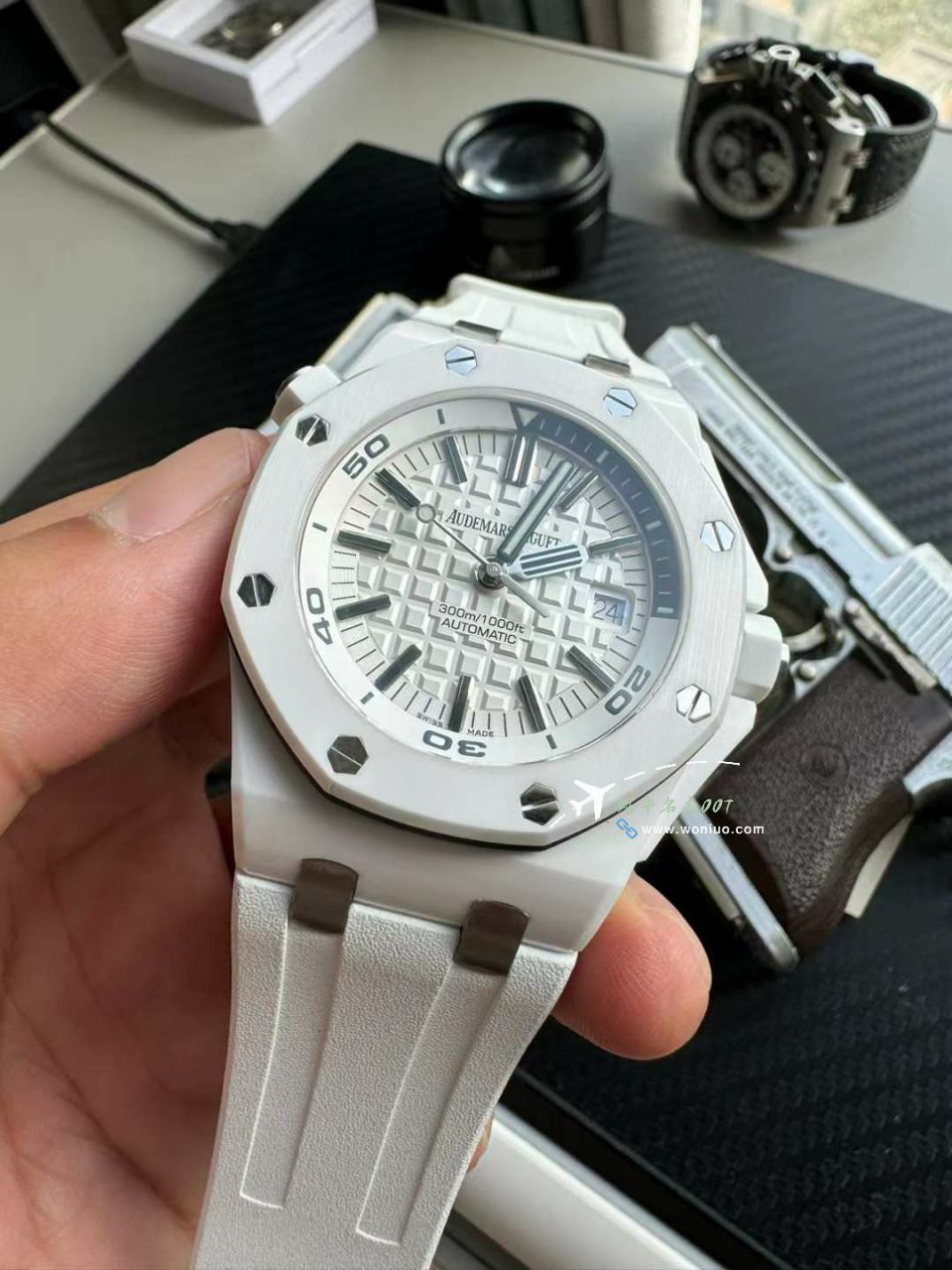 APS Factory  top  Replica Copy Audemars Piguet  Royal Oak Offshore 15707CB.OO.A010CA.01 Watches  / AP282