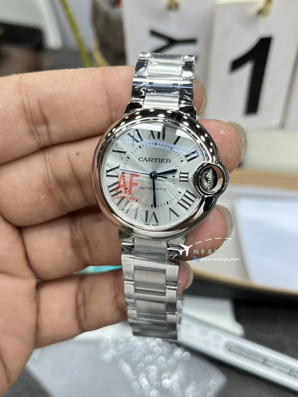 AF Cartier  蓝气球33毫米 top  Replica Copy 女士 Watches WSBB0062 wrist watches  / K350