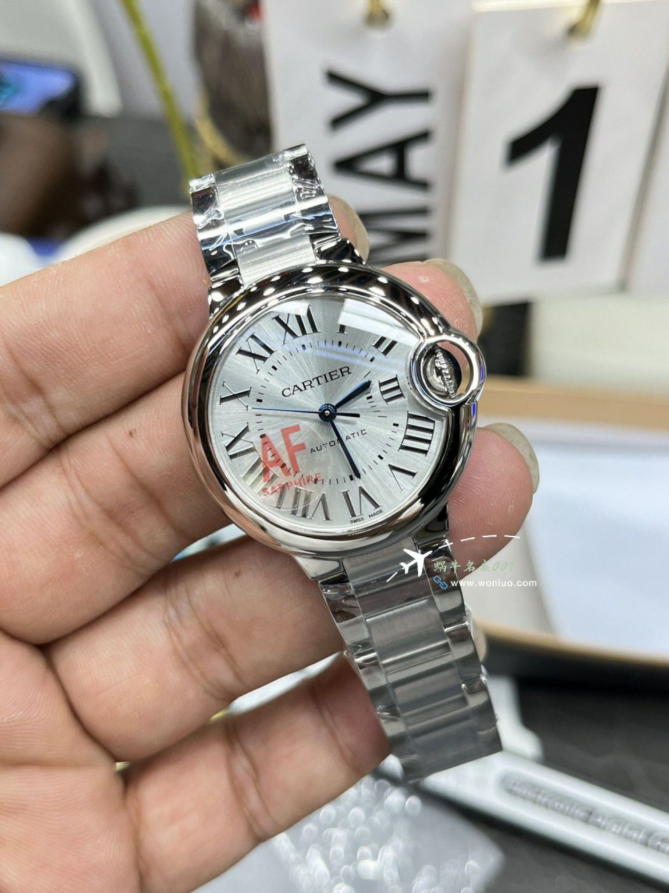 AF Cartier  蓝气球33毫米 top  Replica Copy 女士 Watches WSBB0062 wrist watches  / K350