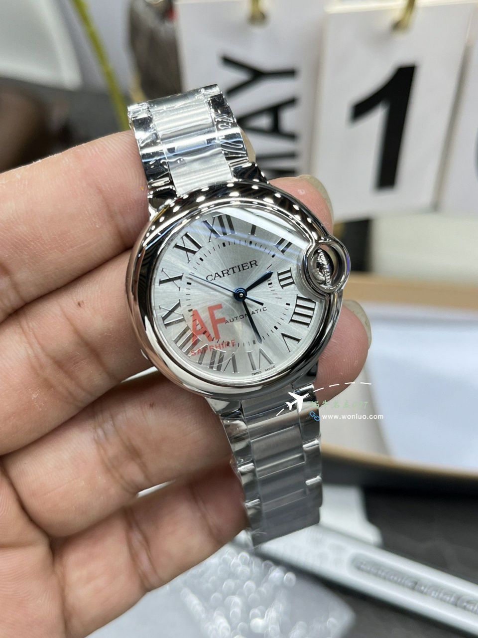 AF Cartier  蓝气球33毫米 top  Replica Copy 女士 Watches WSBB0062 wrist watches  / K350