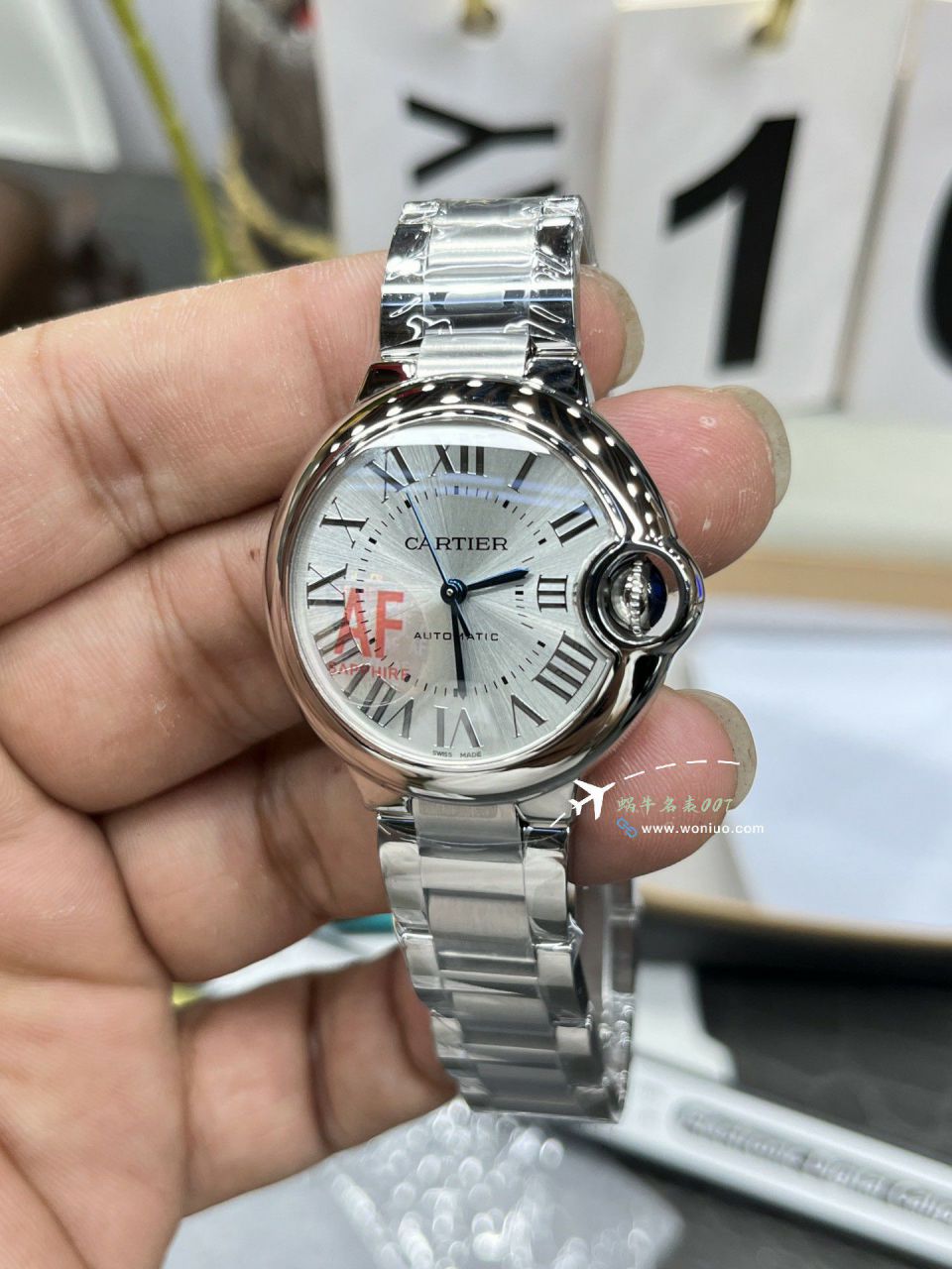 AF Cartier  蓝气球33毫米 top  Replica Copy 女士 Watches WSBB0062 wrist watches  / K350