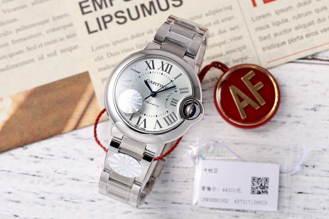 AF Cartier  蓝气球33毫米 top  Replica Copy 女士 Watches WSBB0062 wrist watches  / K350