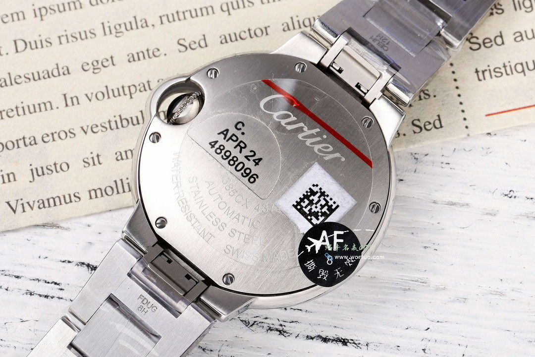 AF Cartier  蓝气球33毫米 top  Replica Copy 女士 Watches WSBB0062 wrist watches  / K350