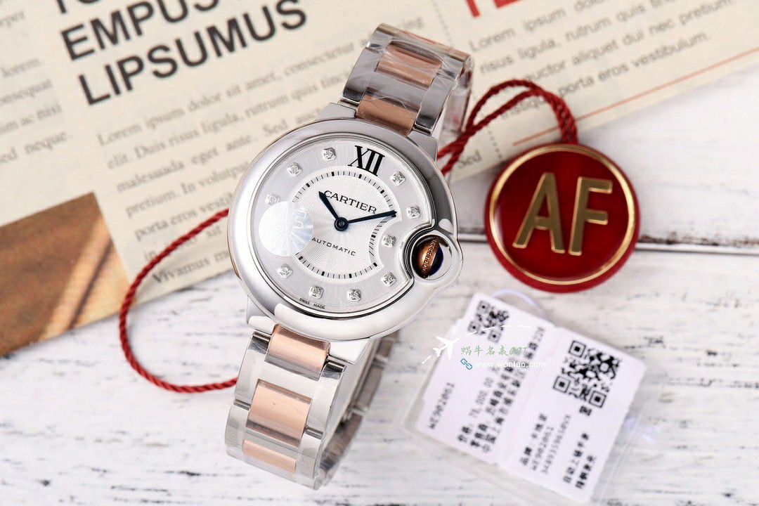 AF Cartier  蓝气球33毫米 top  Replica Copy 女士 Watches WSBB0062 wrist watches  / K350
