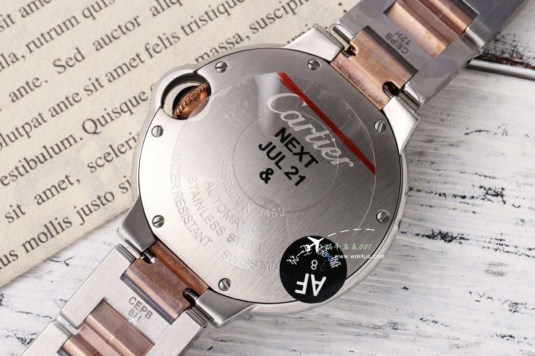 AF Cartier  蓝气球33毫米 top  Replica Copy 女士 Watches WSBB0062 wrist watches  / K350