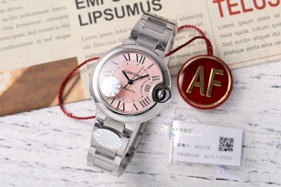 AF Cartier  蓝气球33毫米 top  Replica Copy 女士 Watches WSBB0062 wrist watches  / K350