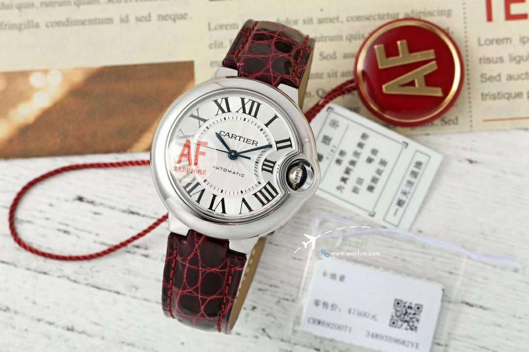 AF蜕变归来 Cartier  33mm蓝气球系列 wrist watches  / K351