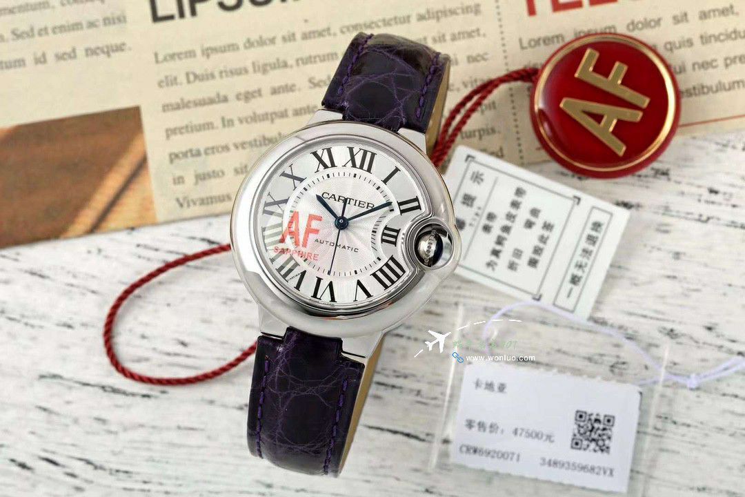 AF蜕变归来 Cartier  33mm蓝气球系列 wrist watches  / K351