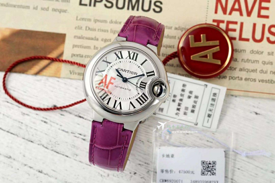 AF蜕变归来 Cartier  33mm蓝气球系列 wrist watches  / K351