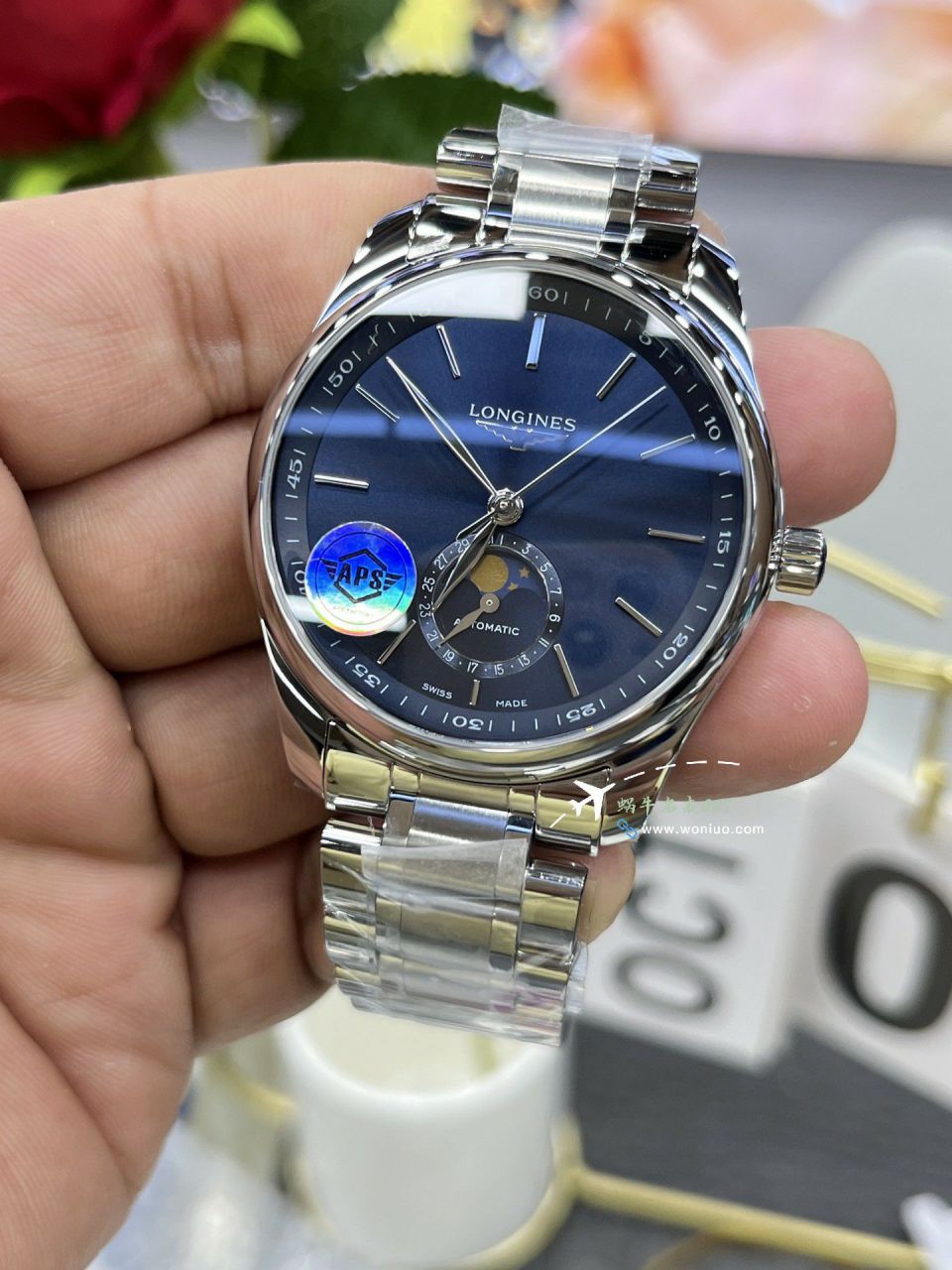 APS Longines 名匠月相 top  Replica Copy  Watches L2.909.4.92.6 wrist watches  / L181