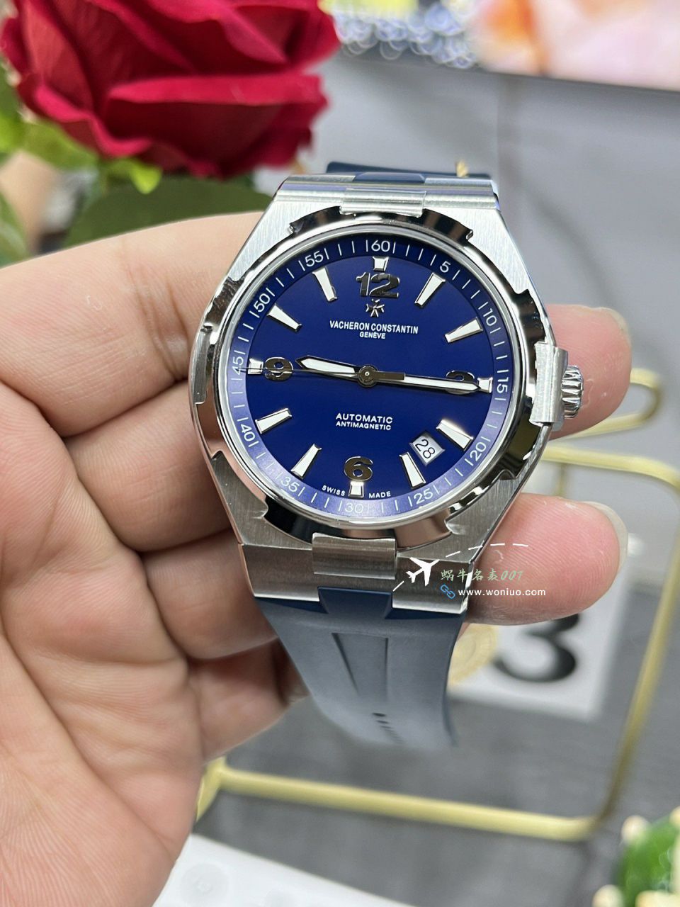 PPF Vacheron Constantin   Overseas 系列 top  Replica Copy  Watches 蓝面胶带P47040/000A-9008 / JS270