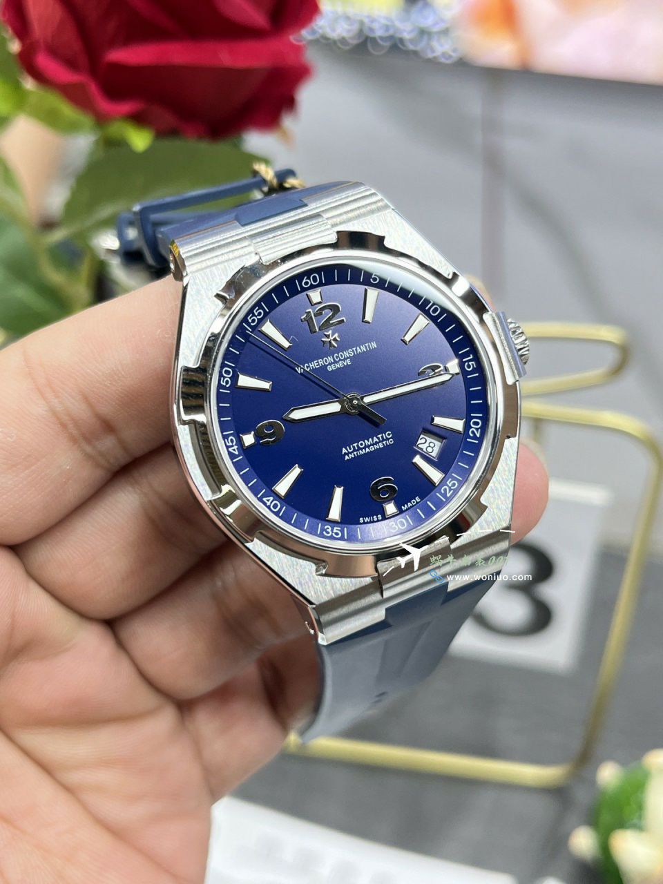 PPF Vacheron Constantin   Overseas 系列 top  Replica Copy  Watches 蓝面胶带P47040/000A-9008 / JS270
