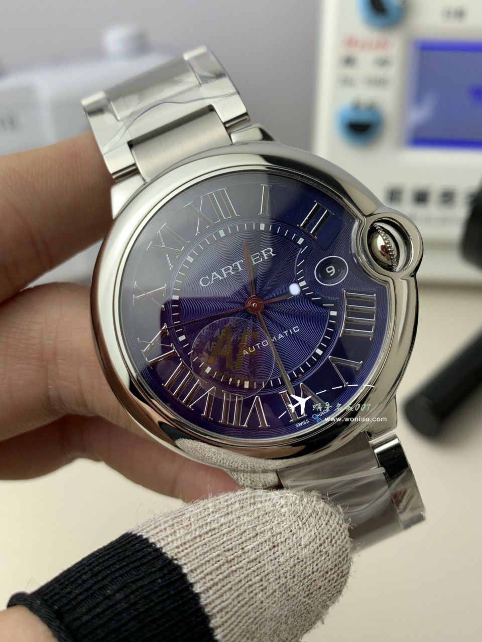 AF top  Replica Copy  Cartier  蓝气球42MM男款WSBB0003 wrist watches  / K359
