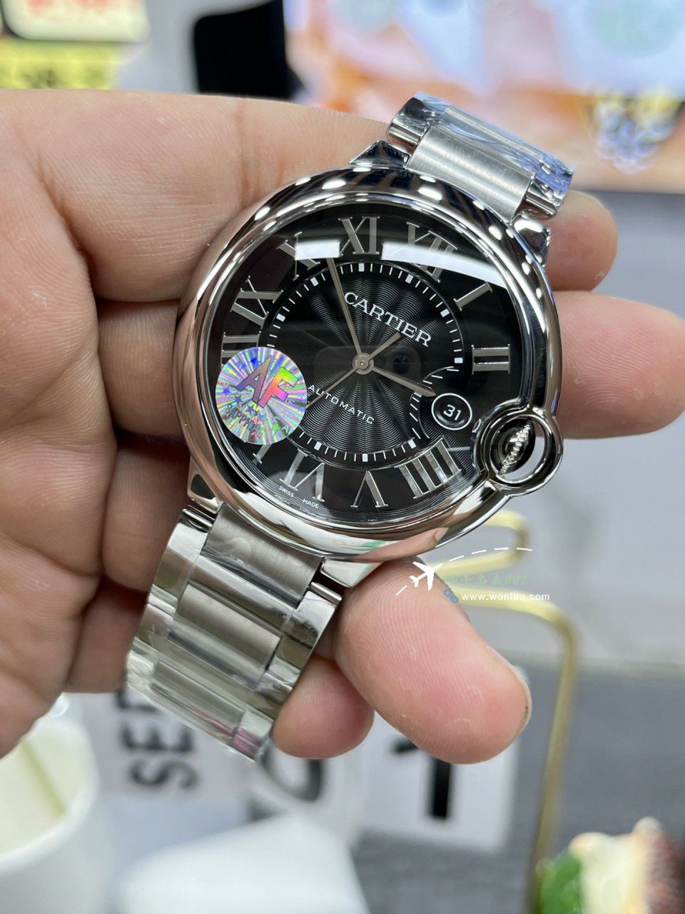 AF top  Replica Copy  Cartier  蓝气球42MM男款WSBB0003 wrist watches  / K359