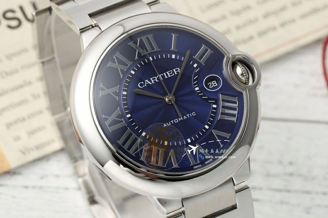 AF Factory  Best  Replica Copy  Cartier  蓝气球42毫米男款系列W2BB0031 wrist watches  / K360