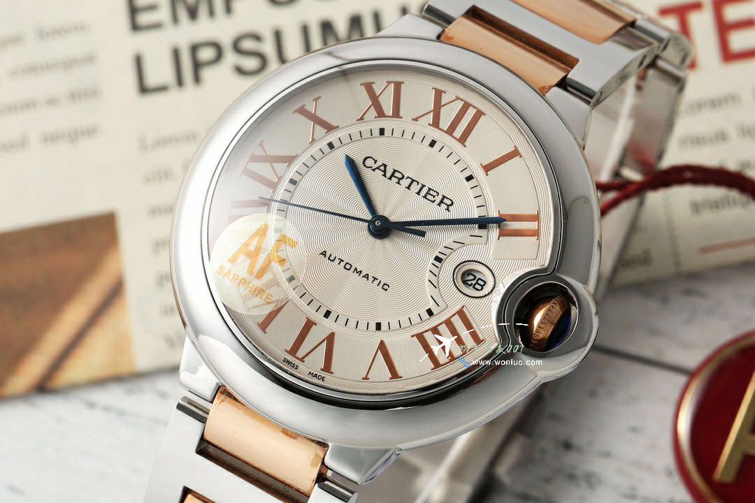AF Factory  Best  Replica Copy  Cartier  蓝气球42毫米男款系列W2BB0031 wrist watches  / K360