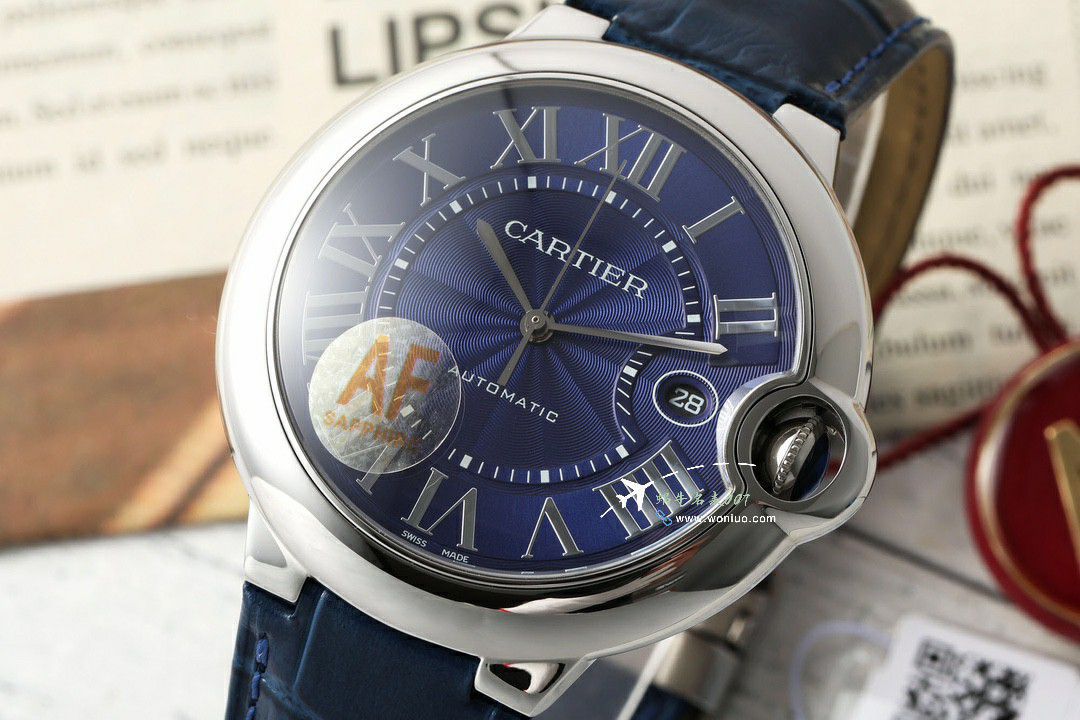 AF Factory  Best  Replica Copy  Cartier  蓝气球42毫米男款系列W2BB0031 wrist watches  / K360