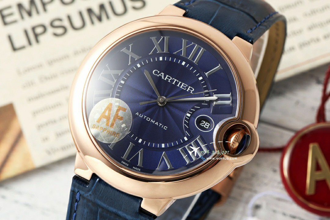 AF Factory  Best  Replica Copy  Cartier  蓝气球42毫米男款系列W2BB0031 wrist watches  / K360