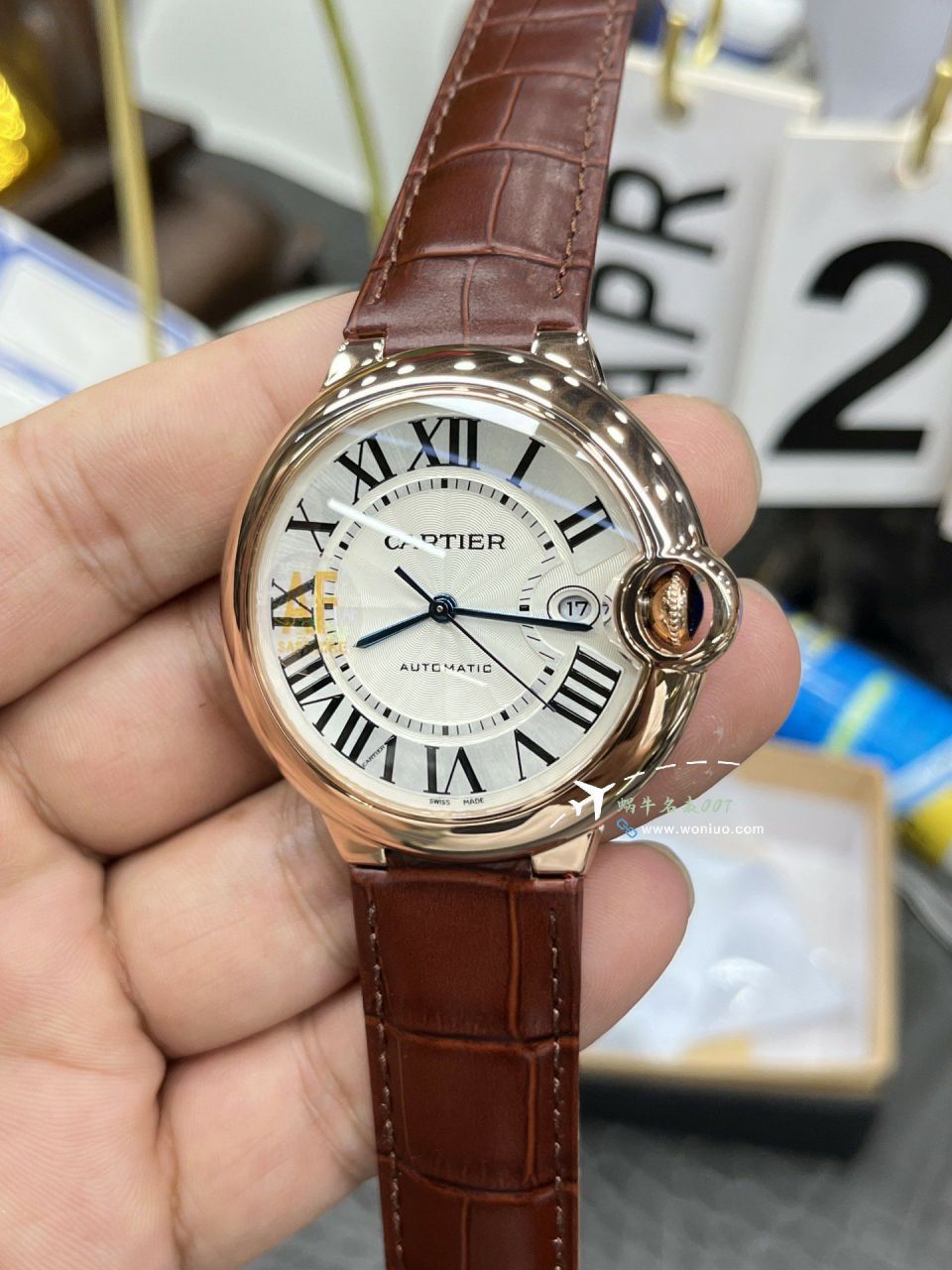 AF Factory  Best  Replica Copy  Cartier  蓝气球42毫米男款系列W2BB0031 wrist watches  / K360