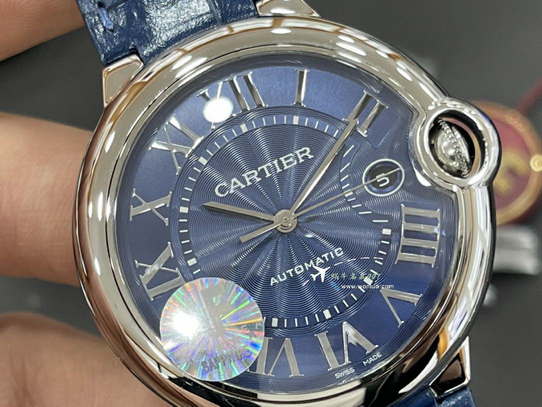 AF Cartier  蓝气球男款42毫米 Replica Copy WE9009Z3 wrist watches  / K363