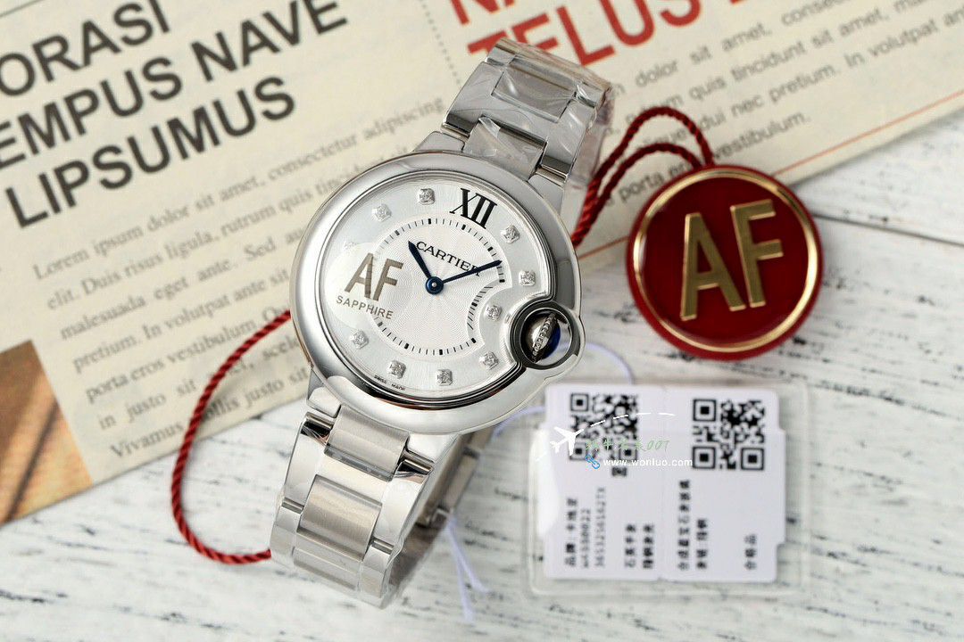 AF Cartier  蓝气球33毫米石英女 Watches  Perfect  Replica Copy W6920084，WSBB0034，W6920086 wrist watches  / K366