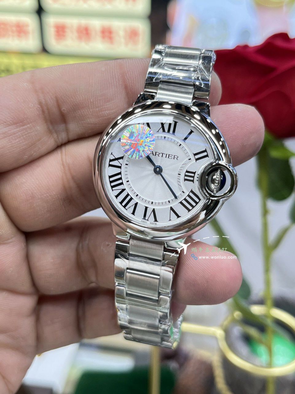 AF Cartier  蓝气球33MM石英 Replica Copy 女士 Watches 系列WSBB0047 wrist watches  / K367