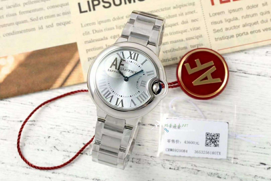 AF Cartier  蓝气球33MM石英 Replica Copy 女士 Watches 系列WSBB0047 wrist watches  / K367