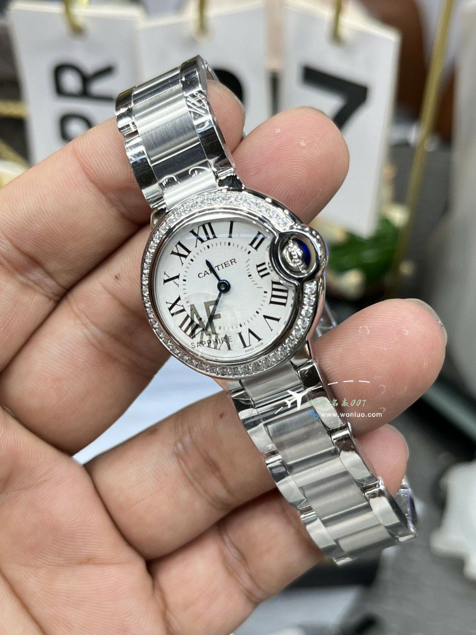 AF High quality  Replica Copy 女表 Cartier  蓝气球28毫米系列W6920038 Watches  / K372