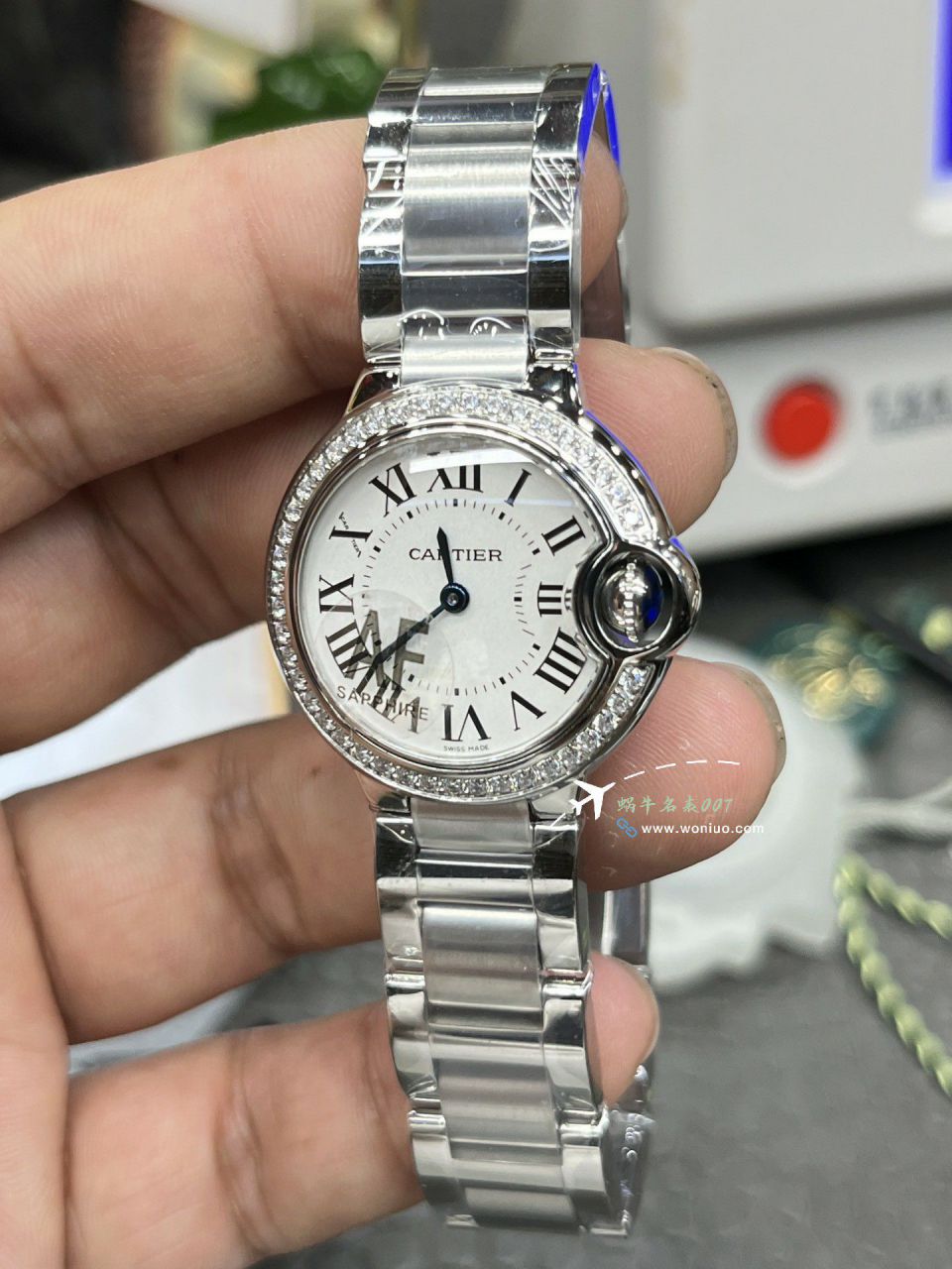 AF High quality  Replica Copy 女表 Cartier  蓝气球28毫米系列W6920038 Watches  / K372