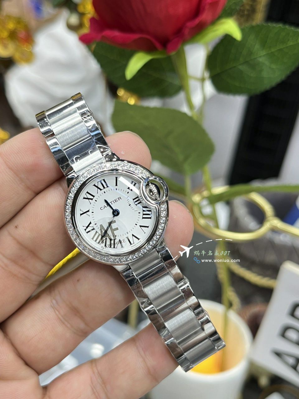 AF High quality  Replica Copy 女表 Cartier  蓝气球28毫米系列W6920038 Watches  / K372