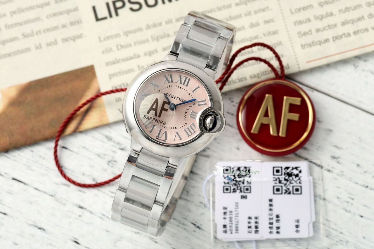 AF High quality  Replica Copy 女表 Cartier  蓝气球28毫米系列W6920038 Watches  / K372