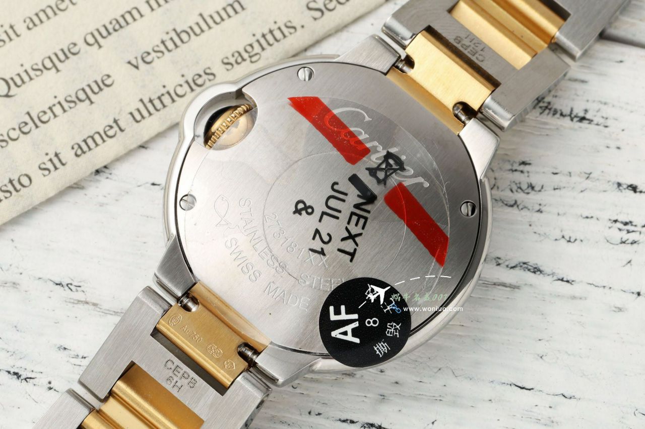 AF High quality  Replica Copy 女表 Cartier  蓝气球28毫米系列W6920038 Watches  / K372