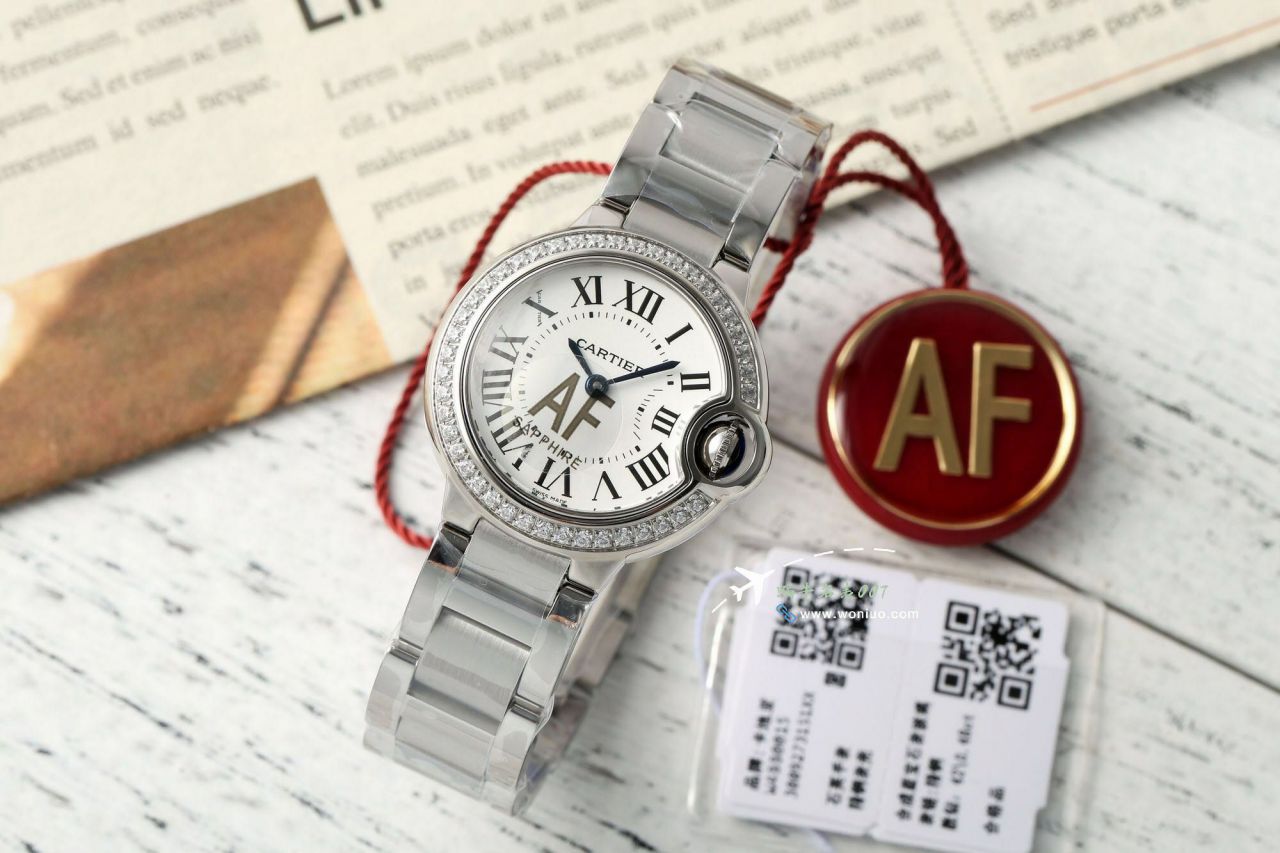 AF High quality  Replica Copy 女表 Cartier  蓝气球28毫米系列W6920038 Watches  / K372
