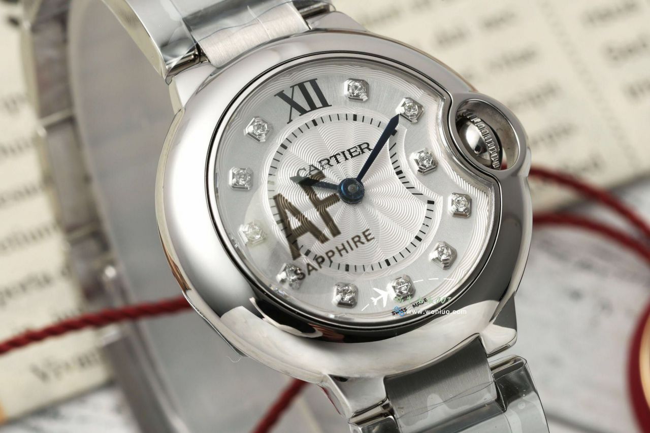 AF High quality  Replica Copy 女表 Cartier  蓝气球28毫米系列W6920038 Watches  / K372