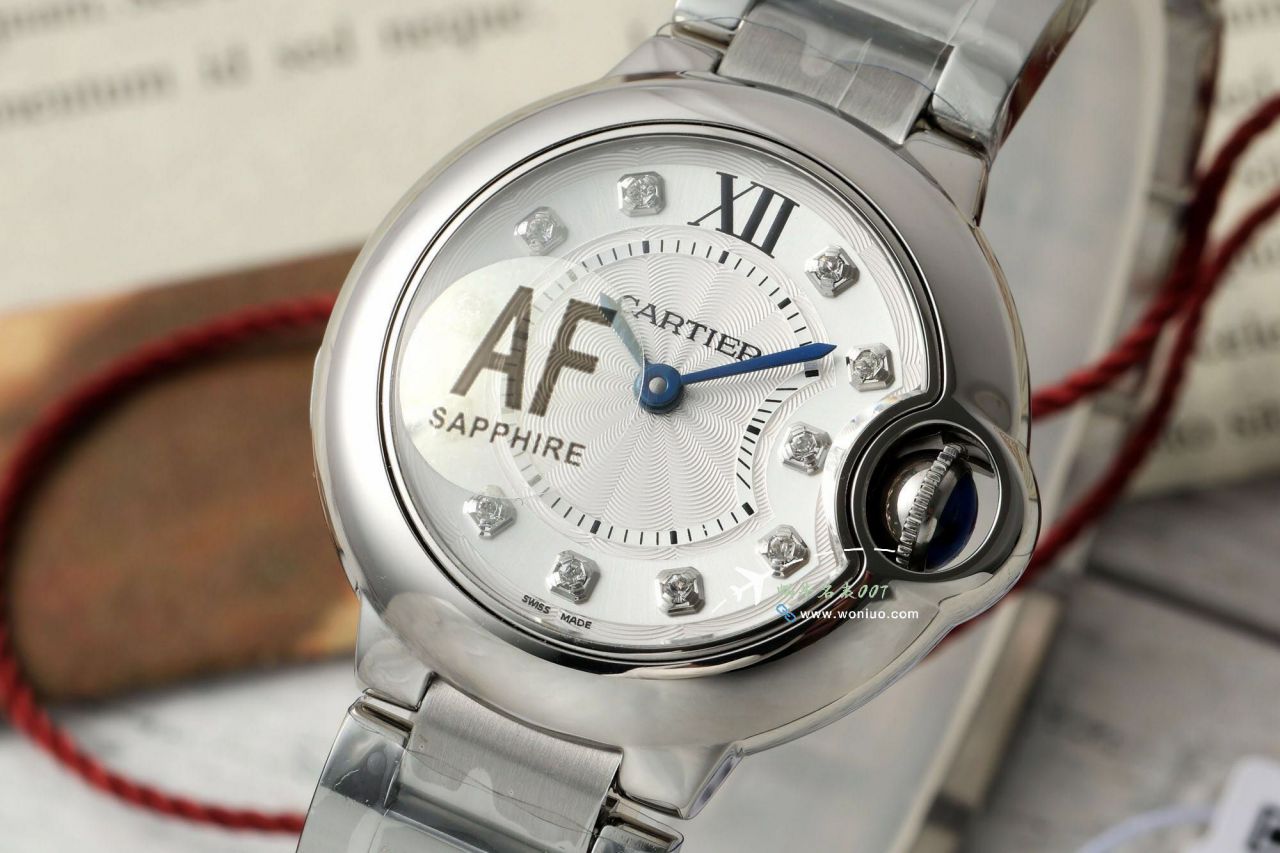 AF High quality  Replica Copy 女表 Cartier  蓝气球28毫米系列W6920038 Watches  / K372