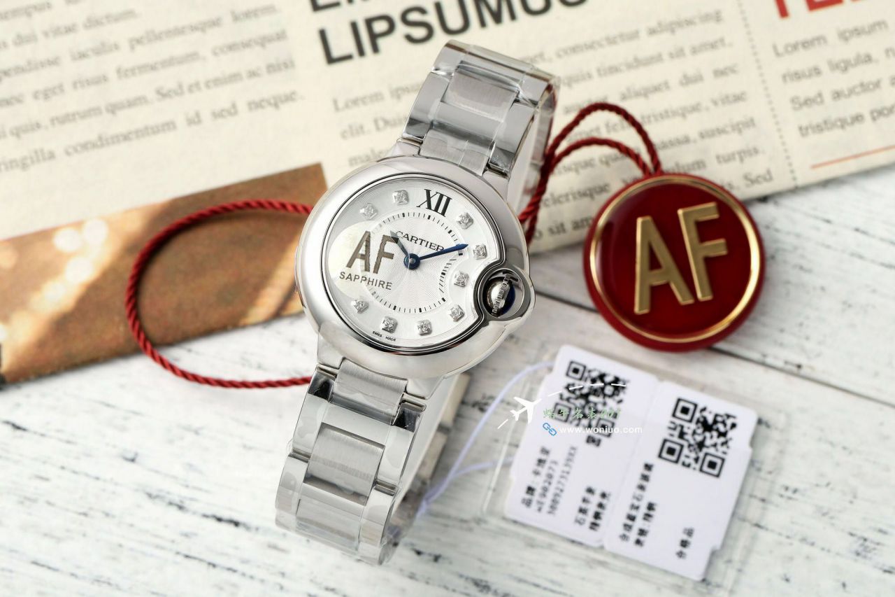 AF Cartier  蓝气球28毫米女士 Watches  Replica Copy 系列W69007Z3 wrist watches  / K373