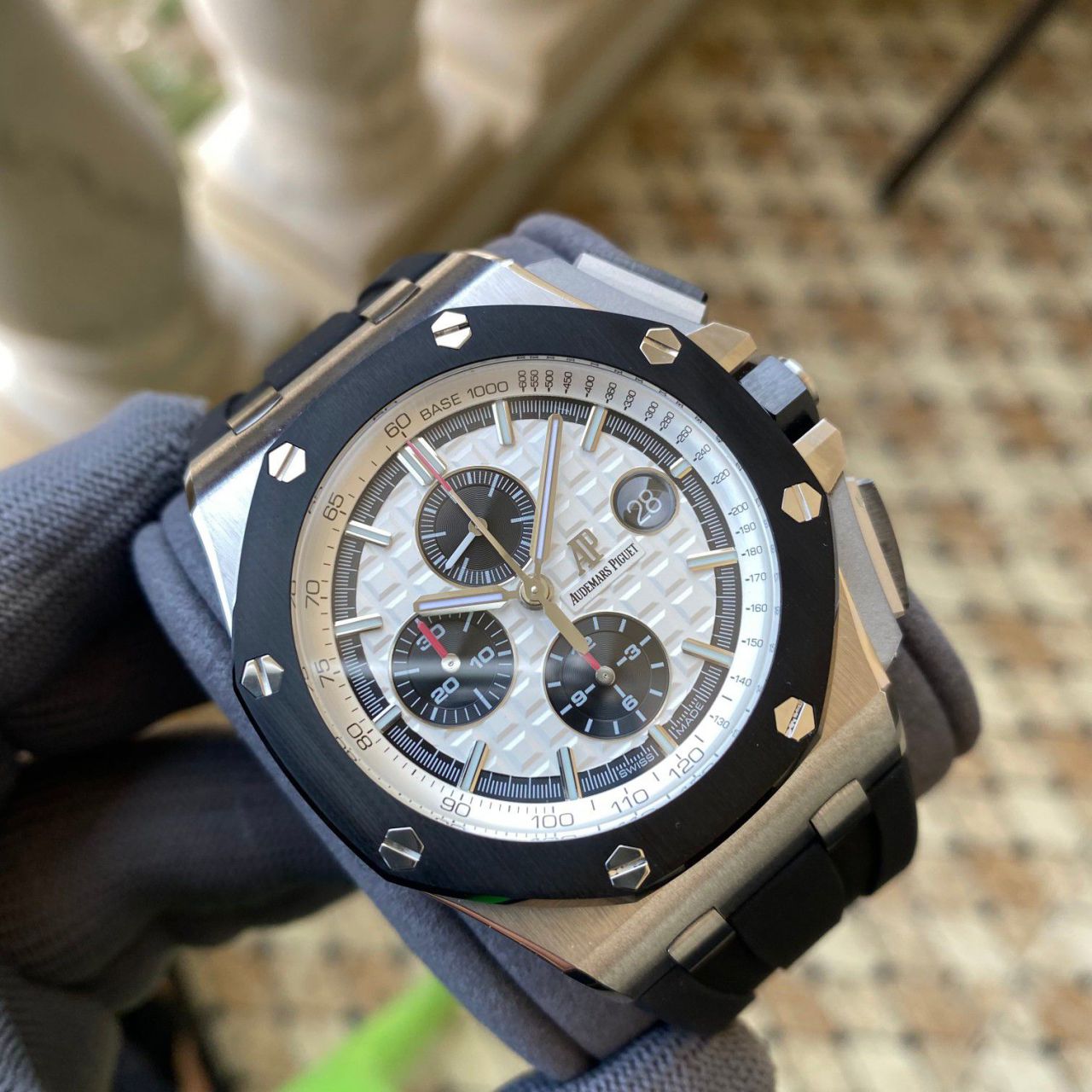 APF Factory Audemars Piguet 熊猫 Royal Oak Offshore  High quality  Replica Copy 26400SO.OO.A002CA.01 wrist watches  / AP287