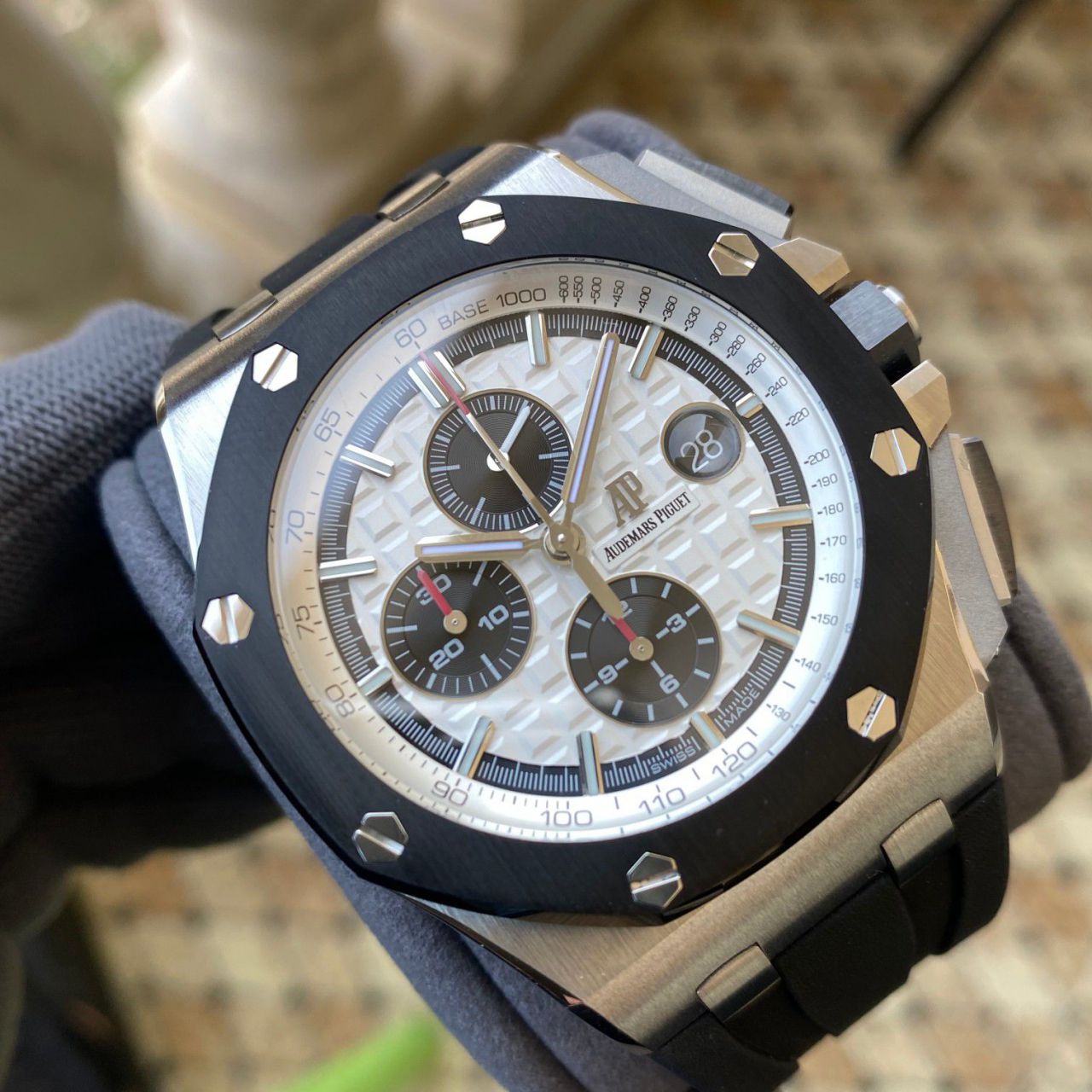 APF Factory Audemars Piguet 熊猫 Royal Oak Offshore  High quality  Replica Copy 26400SO.OO.A002CA.01 wrist watches  / AP287