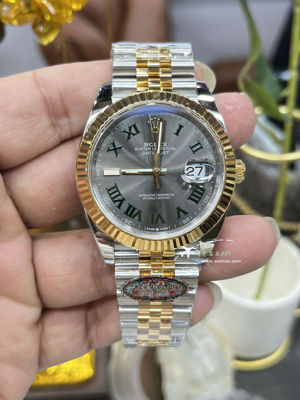 CLEAN Rolex   Datejust 41毫米 top  Replica Copy  Watches m126334-0022 wrist watches (绿罗&绿萝) / R872