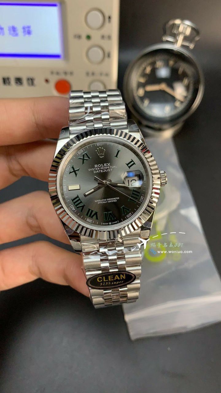 CLEAN Rolex   Datejust 41毫米 top  Replica Copy  Watches m126334-0022 wrist watches (绿罗&绿萝) / R872