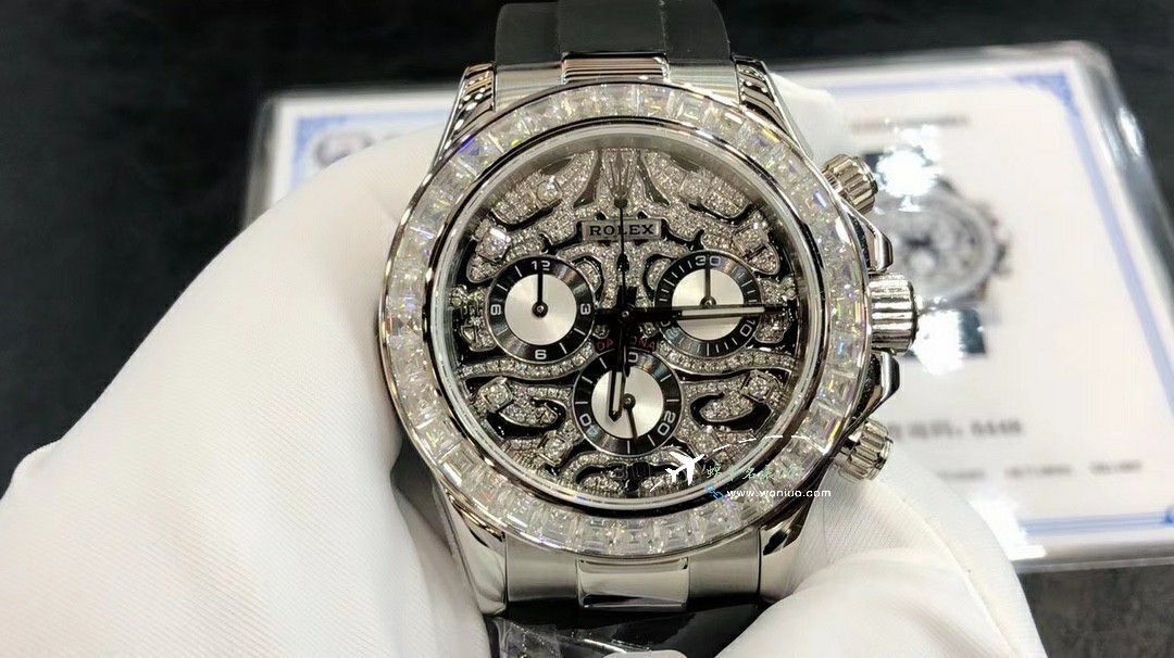  TOP  copy customized  Rolex  Cosmograph Daytona 黄金虎 Ditongna  Replica Copy  Watches 116588 TBR wrist watches  / R880
